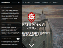 Tablet Screenshot of gp-shipping.com